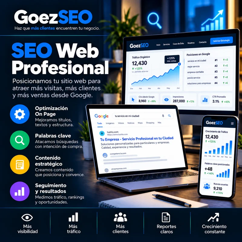 Presentación del servicio Que te encuentren en Google de GoezSeo